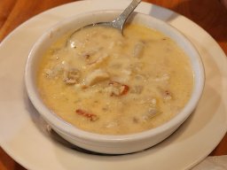 Rudders seafood chowder